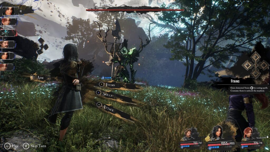 Battle UI from Expedition 33